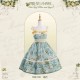 Mademoiselle Pearl Four Leaf Clover and Lime Blouse Apron Overdress JSK and Ops(Reservation/2 Colours/Full Payment Without Shipping)